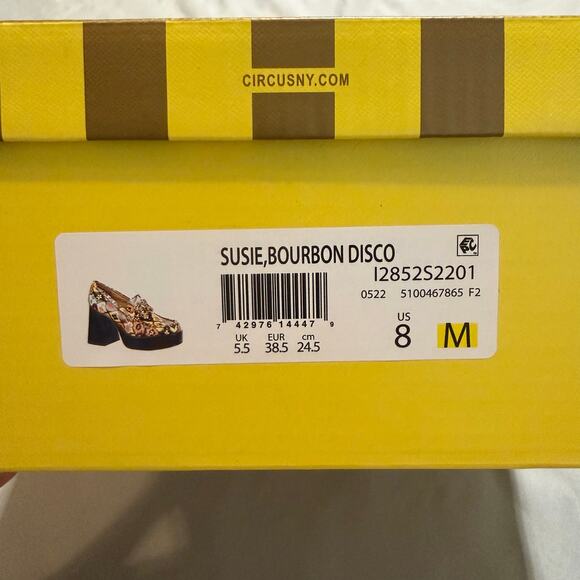 Circus NY by Sam Edelman Multicolored 60's Susie Platform Block-Heel Loafers- 8 - Picture 2 of 11